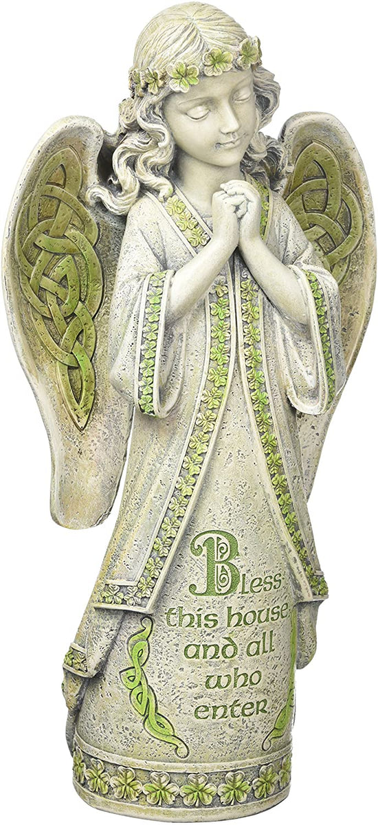 Roman Joseph Studios Irish Angel Garden Statue 14.5" H 67007 Free Shi