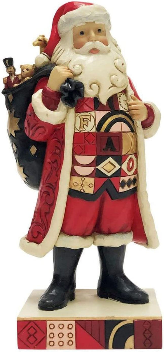 Jim Shore FAO Schwarz Santa with FAO Toy Bag #6010852 Free